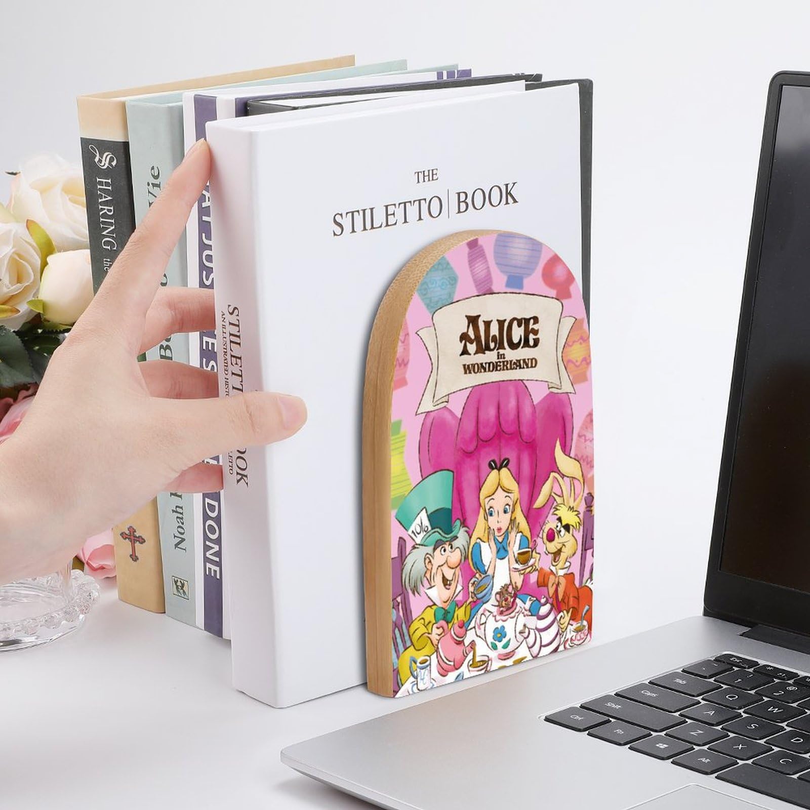 不思議の国のアリス  ブックエンド  本立て  ブックスタンド Amazon.co.jp: 不思議の国のアリス ブックエンド 本立て ブック