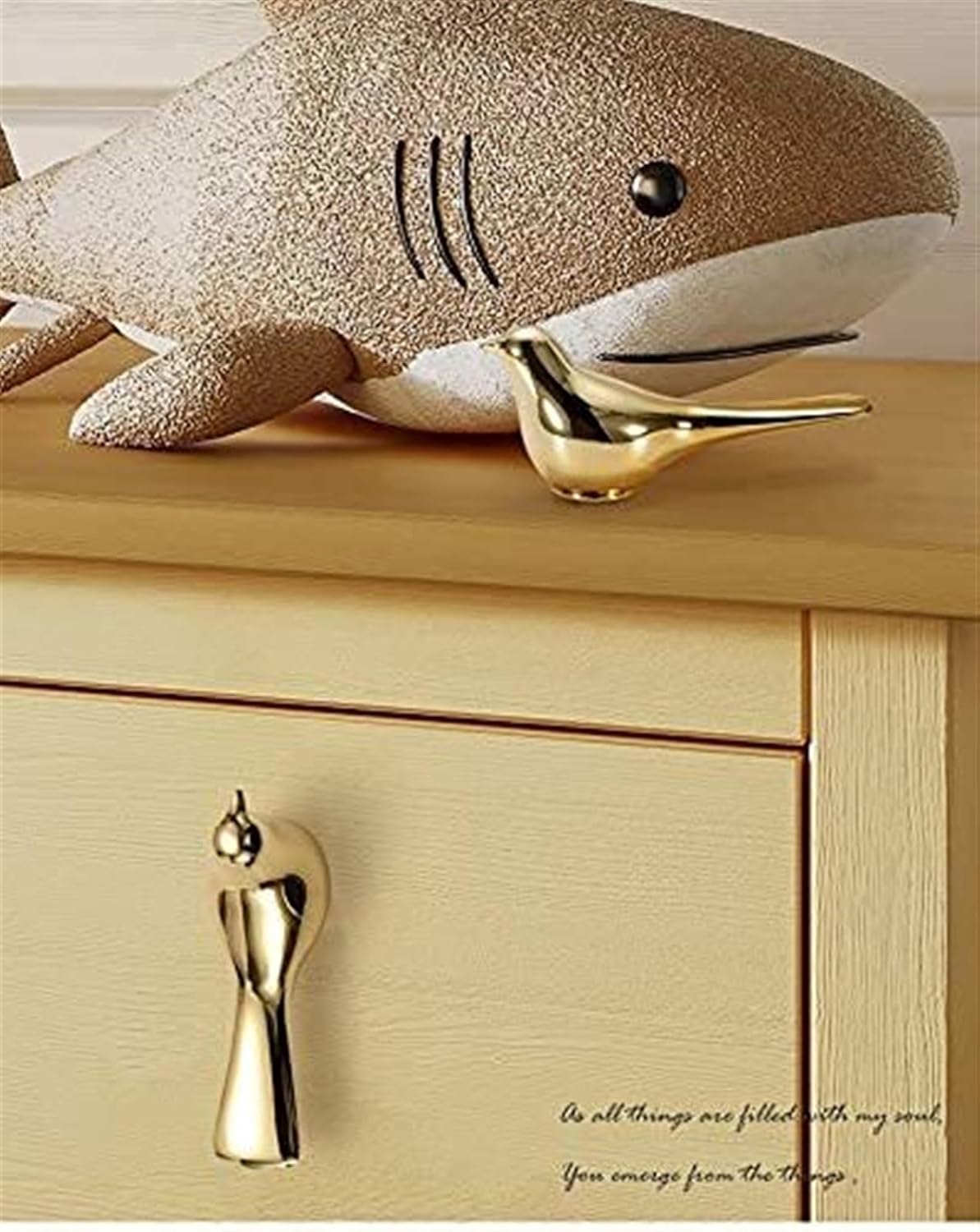 Gold Bird Cabinet Knobs Wall Hanging Hook Animal Drawer Pulls Vintage Kitchen Door Handles and Knobs Furniture Handle Decoration