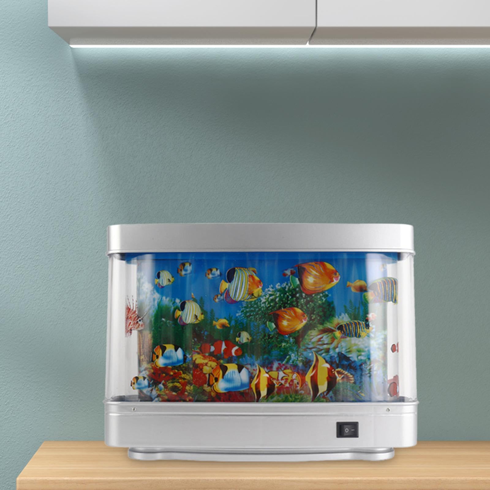 MagiDeal Lampada d'atmosfera per Acquario Luce Notturna Lampada Decorativa per Acquario per Pesci Viste Decorazione per Stanza in Movimento per