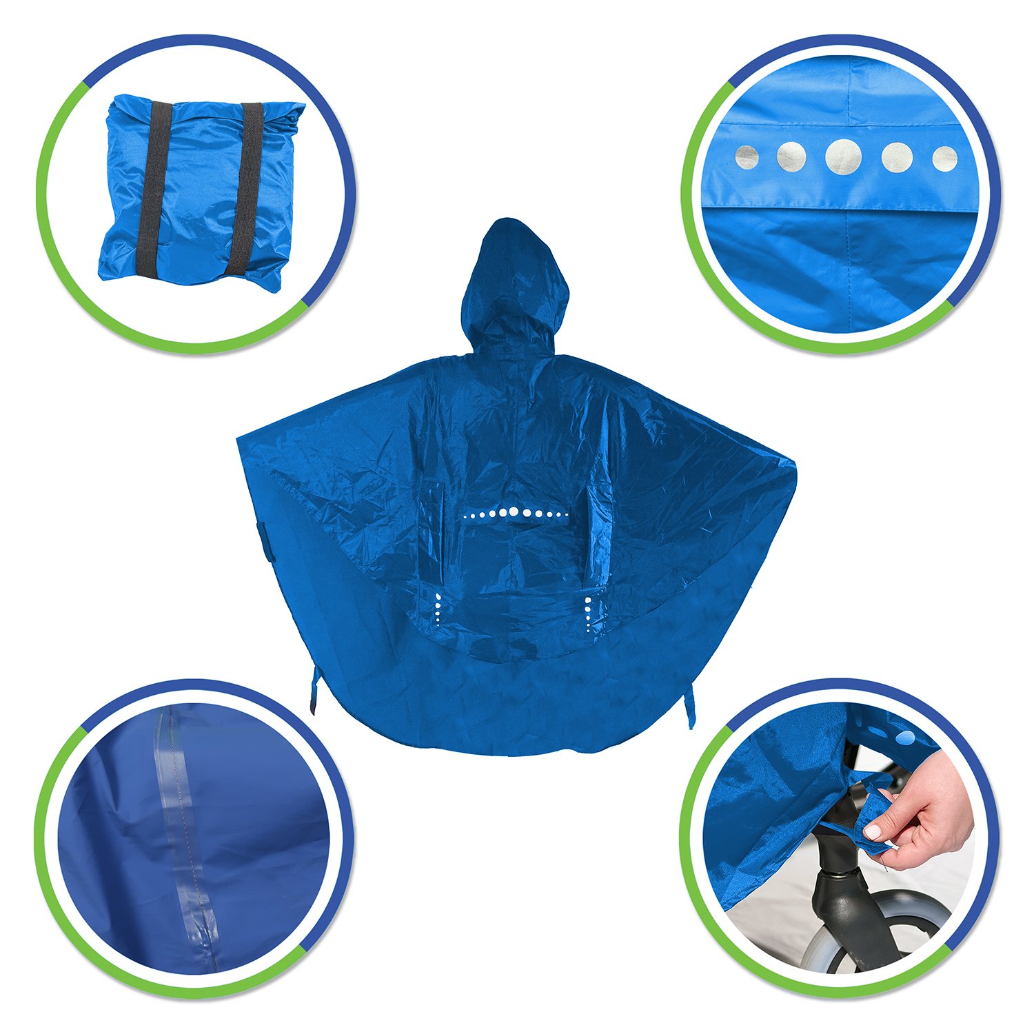 Der Poncho für den Rollstuhl – Der vielfältig einsetzbare Regenschutz für den Rollstuhl – einfache Handhabung, leichtes An- und Ausziehen – italienisches Design