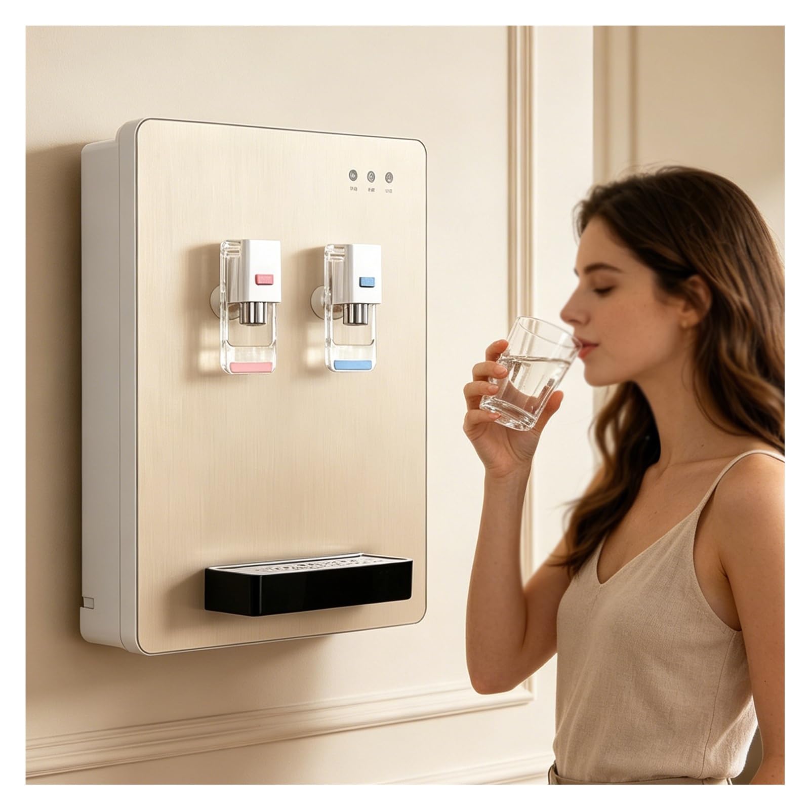 Distributore Acqua Montaggio A Parete,erogatore Acqua Calda E Fredda,Raffreddatore Con Riscaldamento Istantaneo Per Casa E Ufficio,depuratore Acqua Alimentazione Di Rete