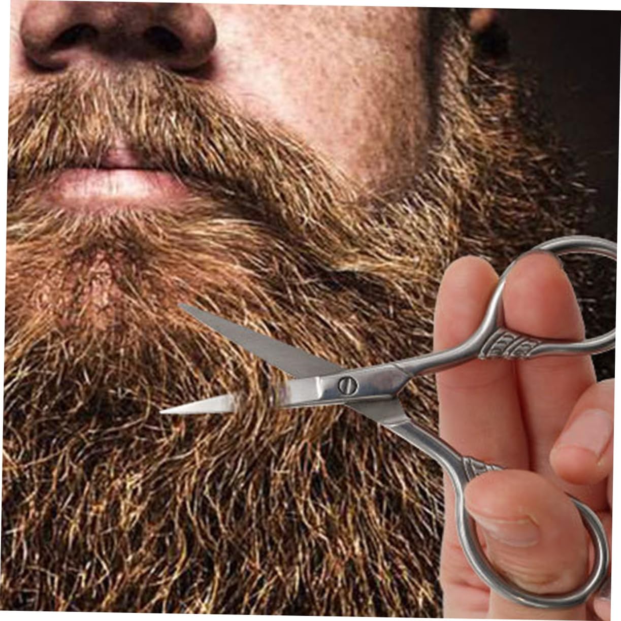 Men's Beard Care Kit Mustache Clippers Brush Comb Beard Brush for Men Comprehensive Shaving Tool