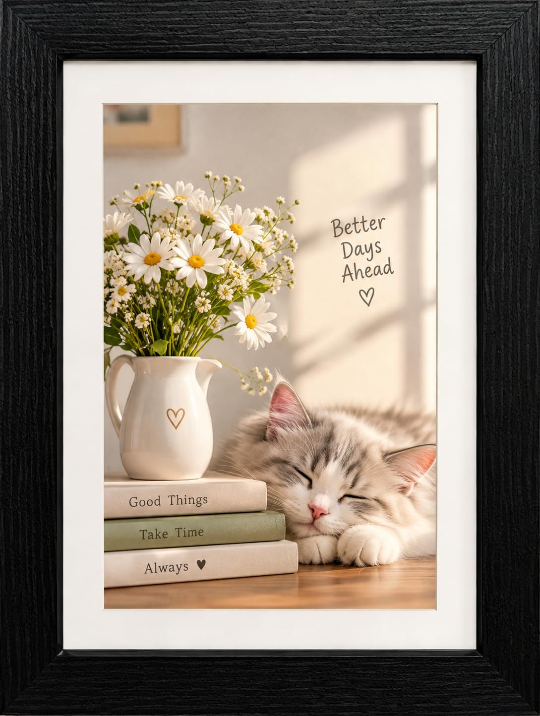 A2 Black Poster Frame 420 x 594 mm, Engineered Wood Frame