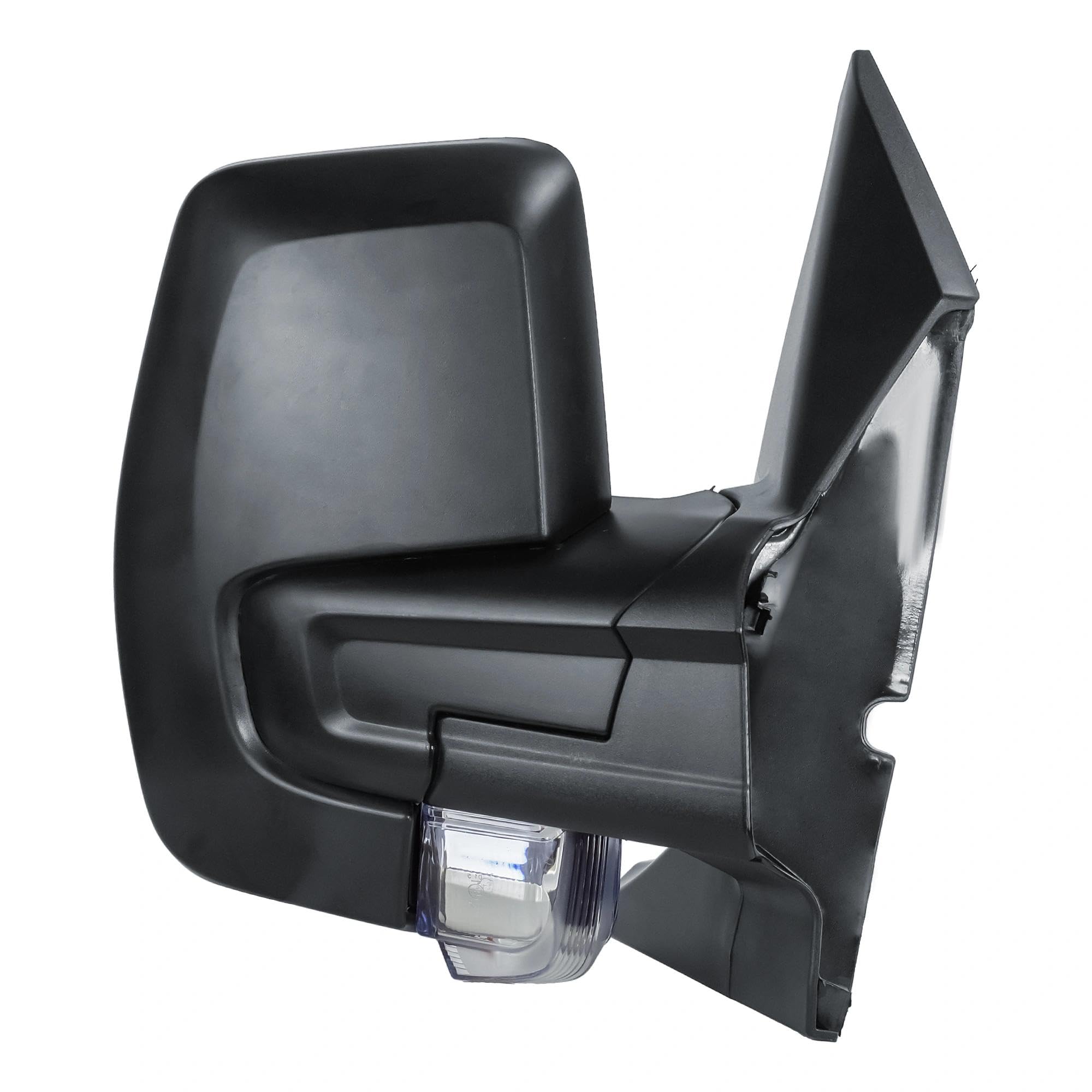 Specchietto retrovisore destro elettrico e riscaldabile per Ford Transit Custom/Tourneo Custom V362 2012-2023 - con luce lampeggiante e cappuccio testurizzato, lato passeggero