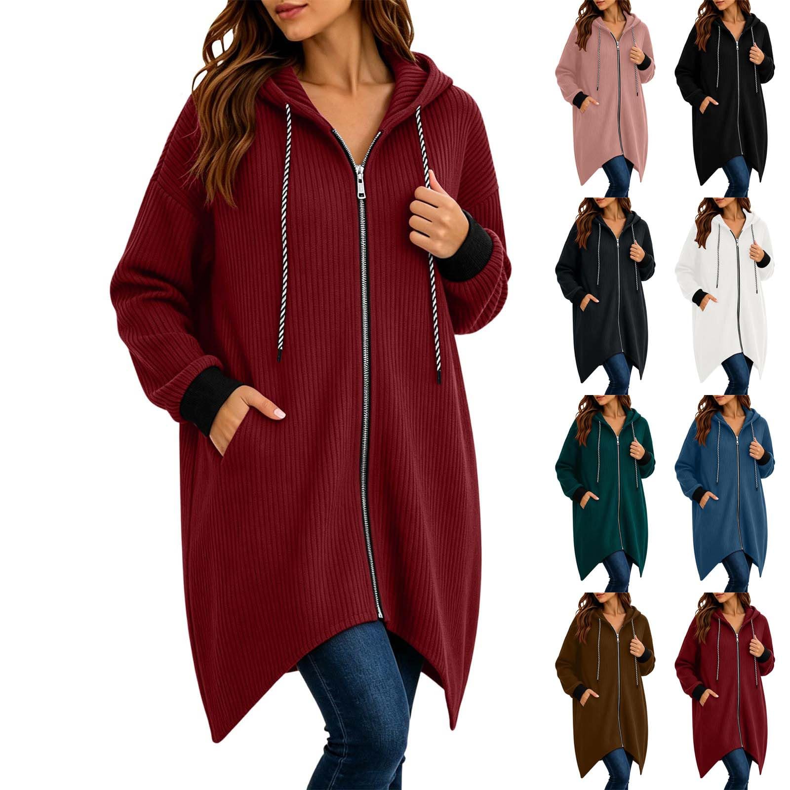 Sudadera con capucha para mujer, con cordón, manga larga, deportiva, otoño