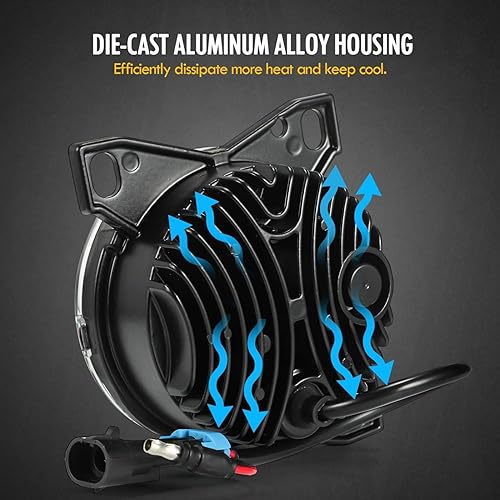 Miniatura 5 de Partsam Kit de montaje de luces antiniebla LED de 12 V para Peterbilt 579 587, Kenworth T660 resistente parachoques delantero lámpara de conducción