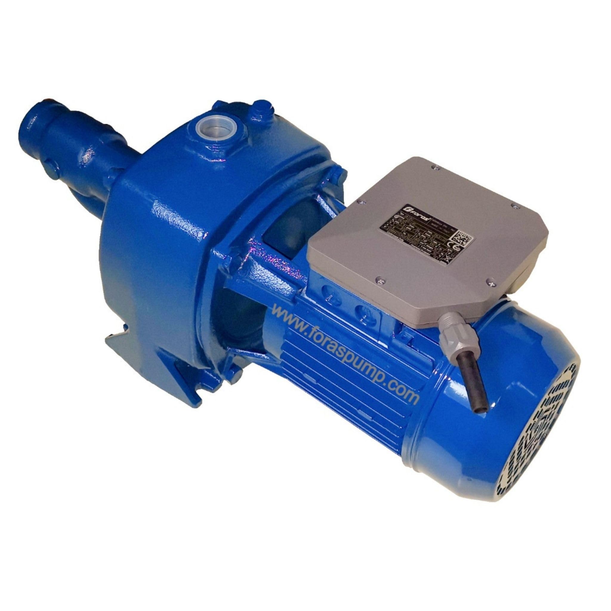 FORAS JA150 Pompe centrifuge électrique auto-amorçante, made in Italy, fonctionnement continu, 230V, 1.1 kW, 90 L/min, 61 m