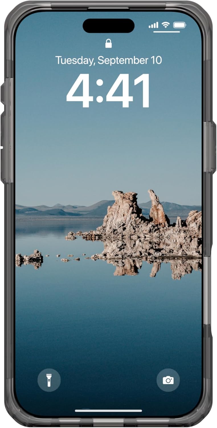 URBAN ARMOR GEAR UAG Designed for iPhone 16 Pro Max Case 6.9" Plyo - Compatible with MagSafe Charging Rugged Slim Anti-Yellowing Transparent Clear Shockproof Military Grade Protective Cover, Ash/White