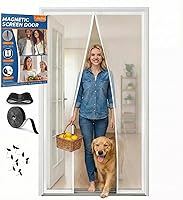 Vista 8 de Puerta Mosquitera Magnética Premium, Malla Reforzada de Servicio Pesado, Tejido Ultra-Denso, Cierre Automático Suave, Para Mascotas y Niños – Manos