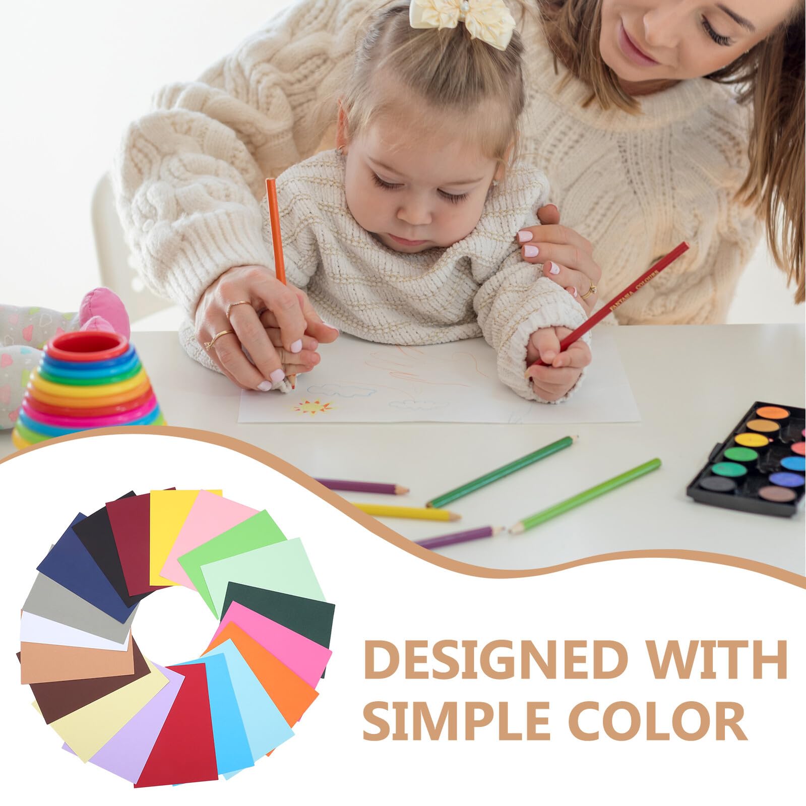 Homoyoyo 100fogli Carta Bianca per Origami Stampare e Lavori Fai da Te Kit di Carta per Cartoncini Materiali per Artigianato e Scrapbooking Adatto per Hobby e Decorazioni di Feste
