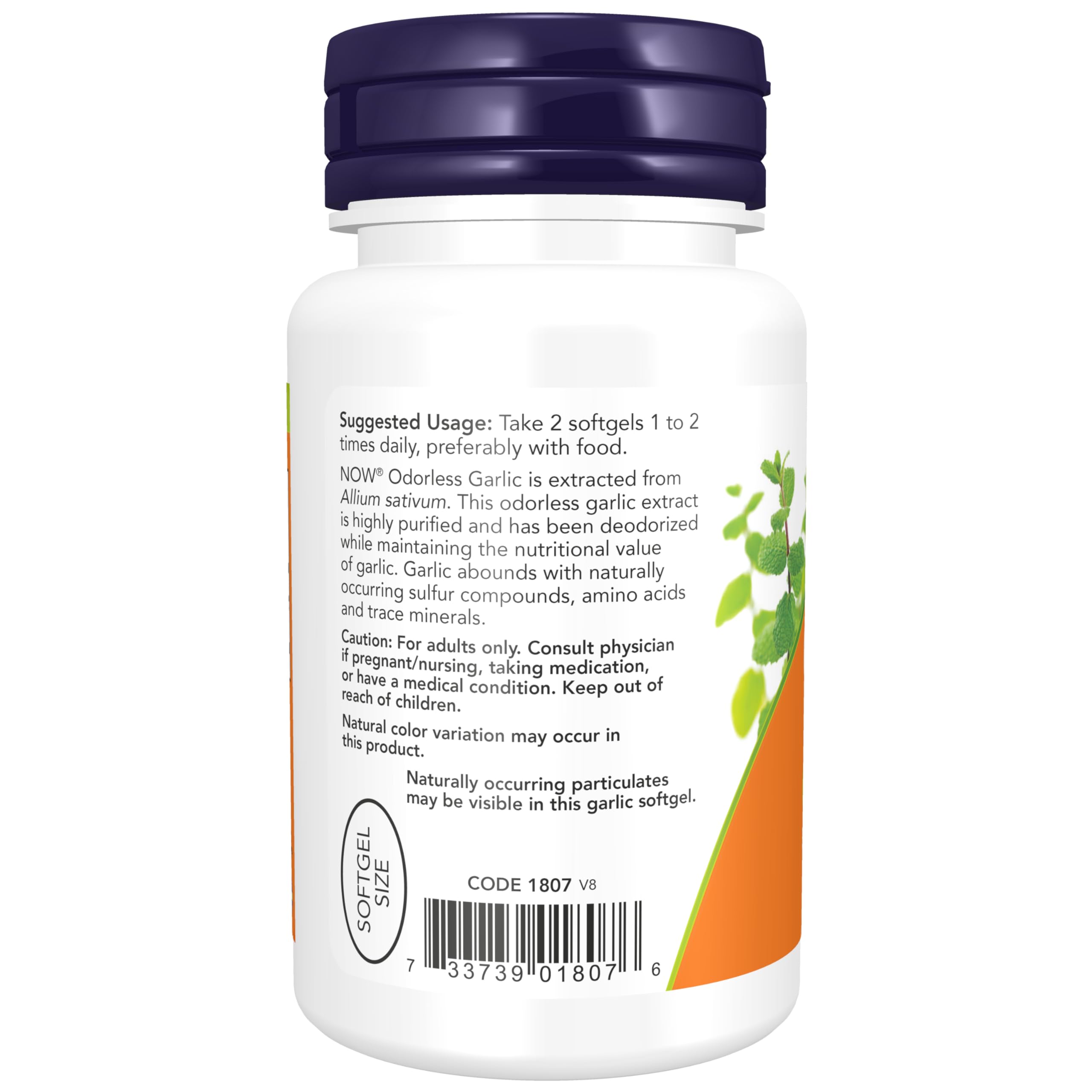 NOW Supplements, Odorless Garlic, Concentrated Extract, 100 Softgels — Amazon image 3