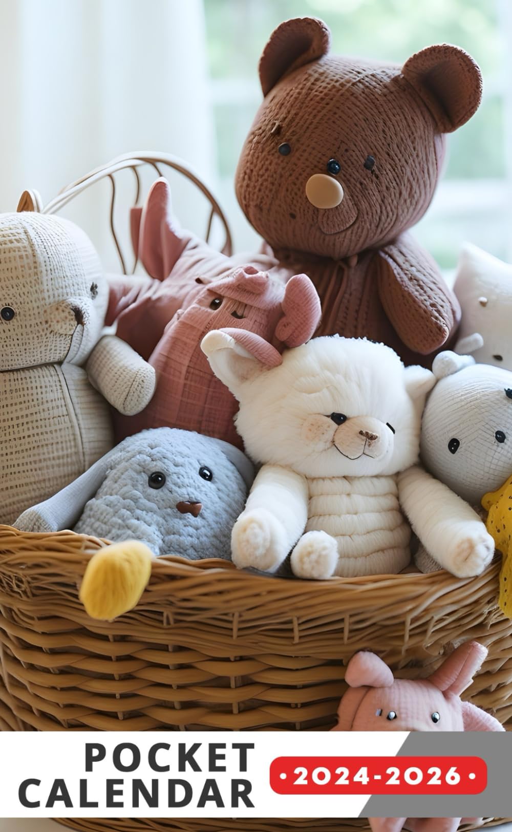 Pocket Calendar 2024 - 2026: Three-Year Monthly Planner for Purse , 36 Months from January 2024 to December 2026 | Cozy wicker basket | Soft baby toys