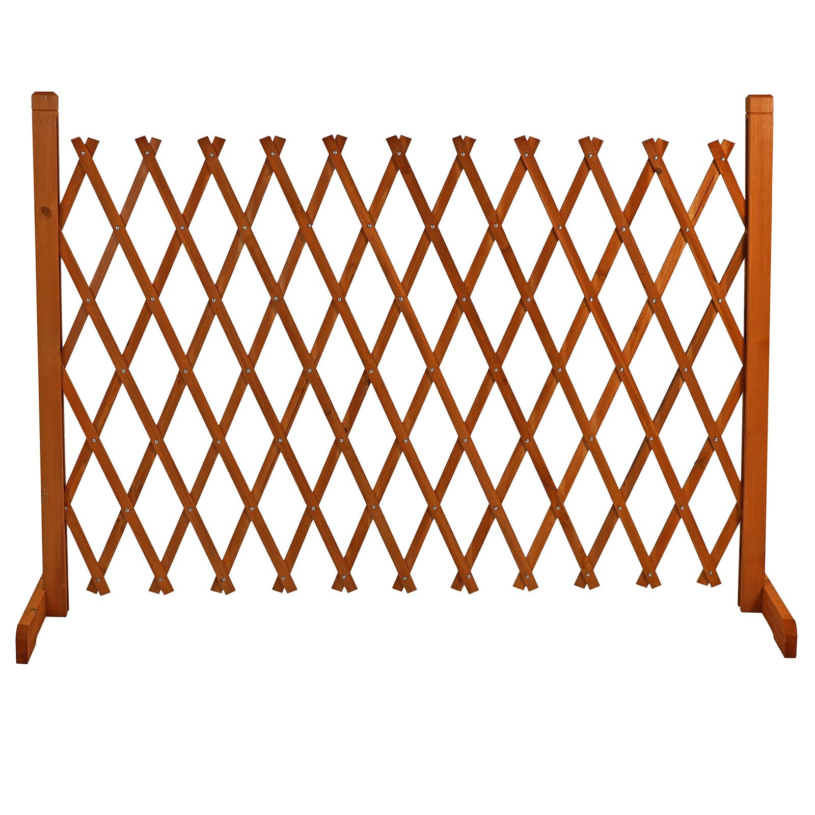 Actiasgear Expanding Wooden Trellis Fence Freestanding Garden Screen Divider Portable 6Ft from B&Q