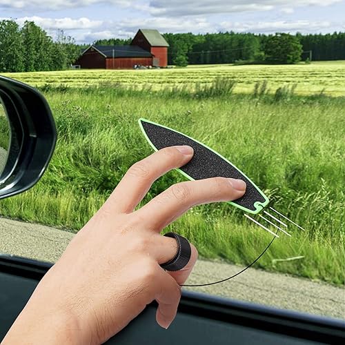 Miniatura 6 de ACEGENIU Tablas de surf para dedos, tabla de surf para ventana de automóvil, tabla de surf con cuerda, tabla de surf de viento para niños,