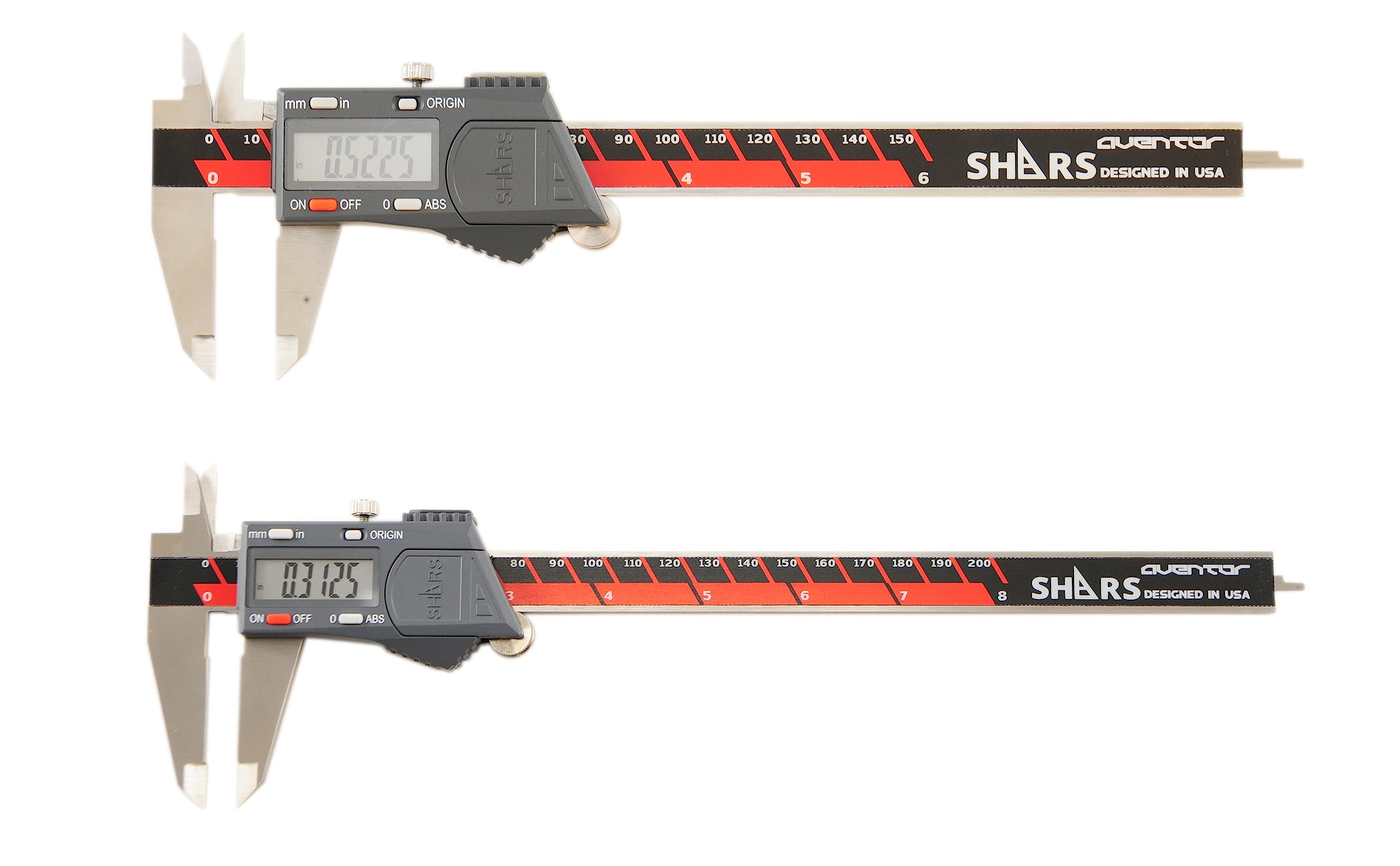 SHARS Aventor 6" & 8" DPS IP54 Electronic Digital Caliper New 303-1551+303-1552 R