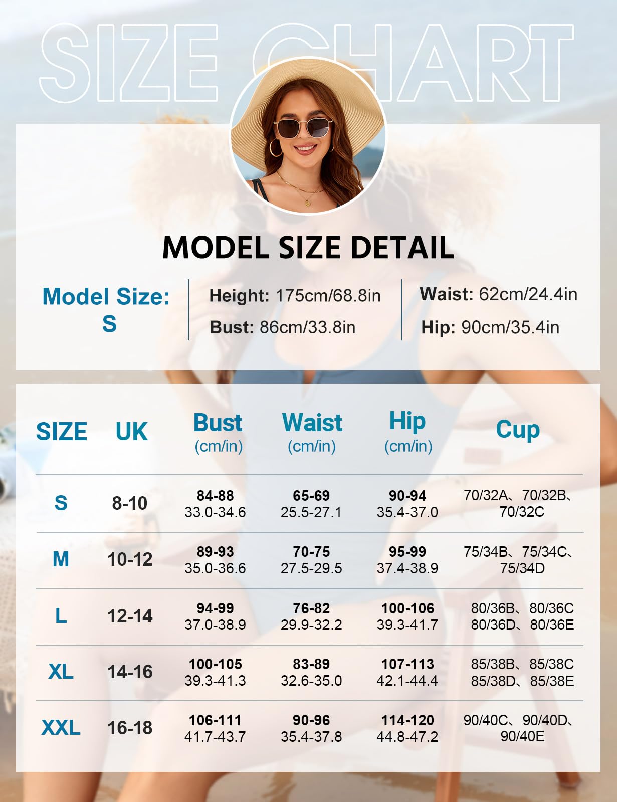 Maillot de Bain Femme 1 Pieces Gaine Ventre Plat Push Up Rembourré Grande Taille Maillots de Bain Amincissant Taille Haute Col en V Swimsuit avec Bretelles Doubles