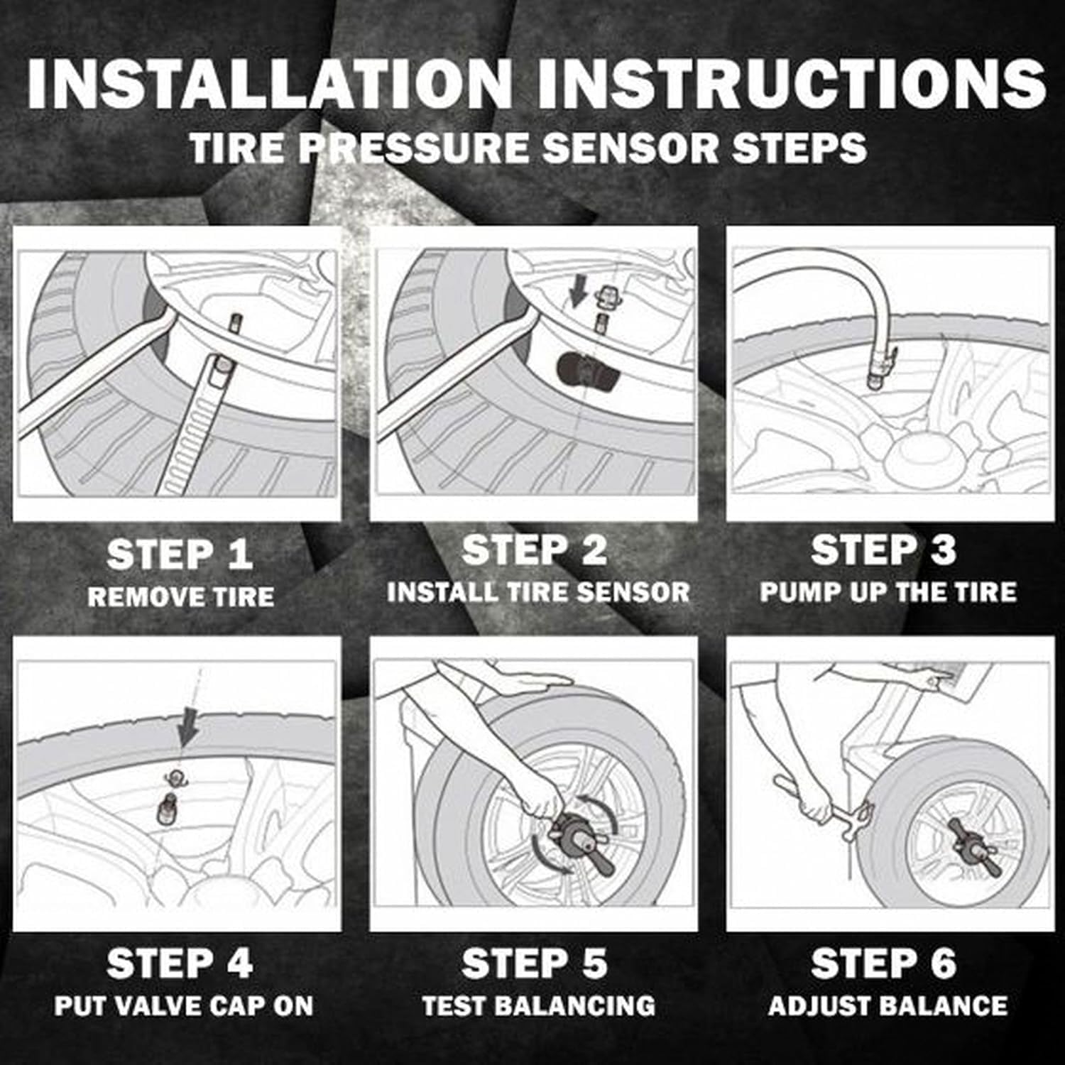 PDQ TPMS 315 MHZ Tire Pressure Sensor 4 Pack Rubber StemFor Ford Lincoln Mercury Direct Replacement for OE Part # F2GZ-1A189-A ｜ GL3T-1A180-GA ｜ HC3Z-1A189-B ｜ TPMS-39