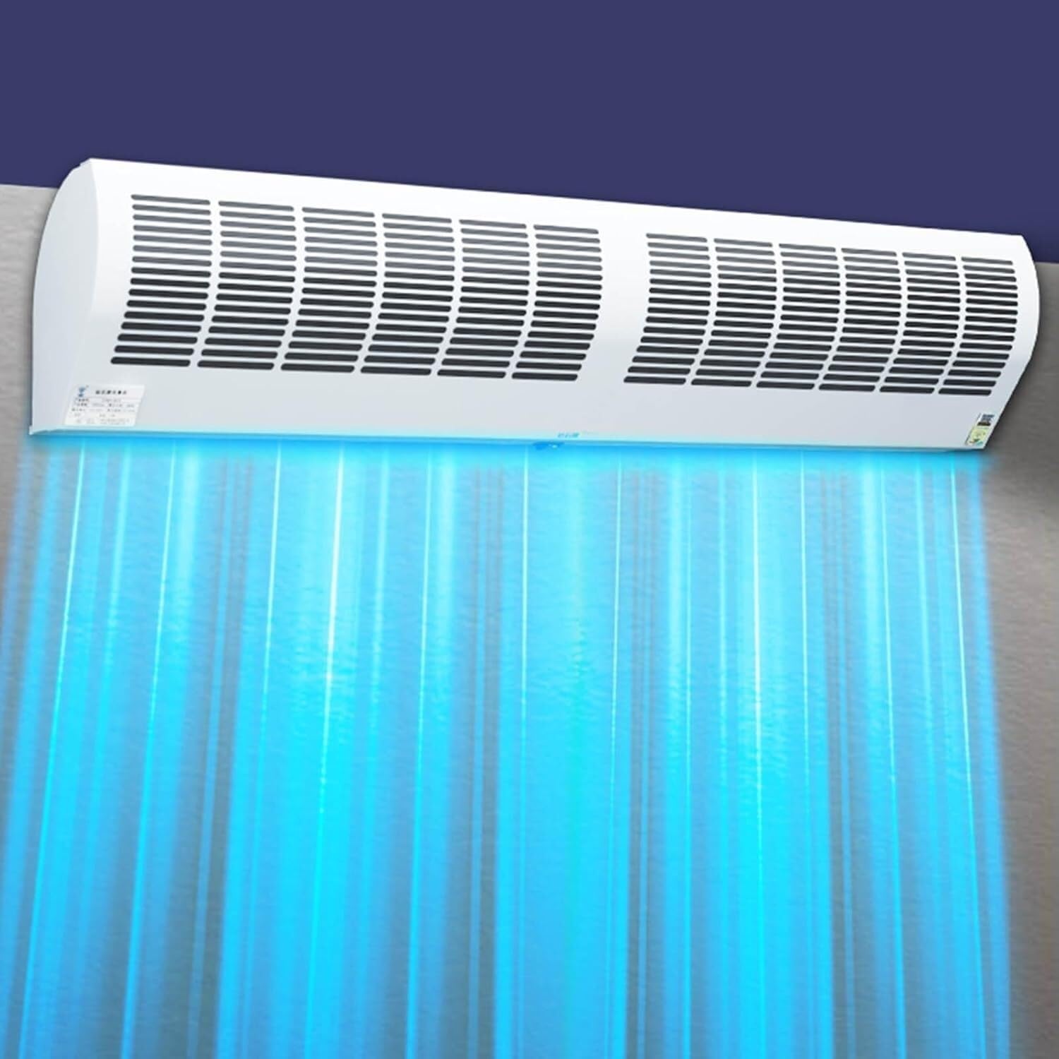 SSDDLZEQ Air Curtain for Doorway Wall-Mounted Air Curtain Machine Commercial/Home Mute Air Curtain button Control(150cm)
