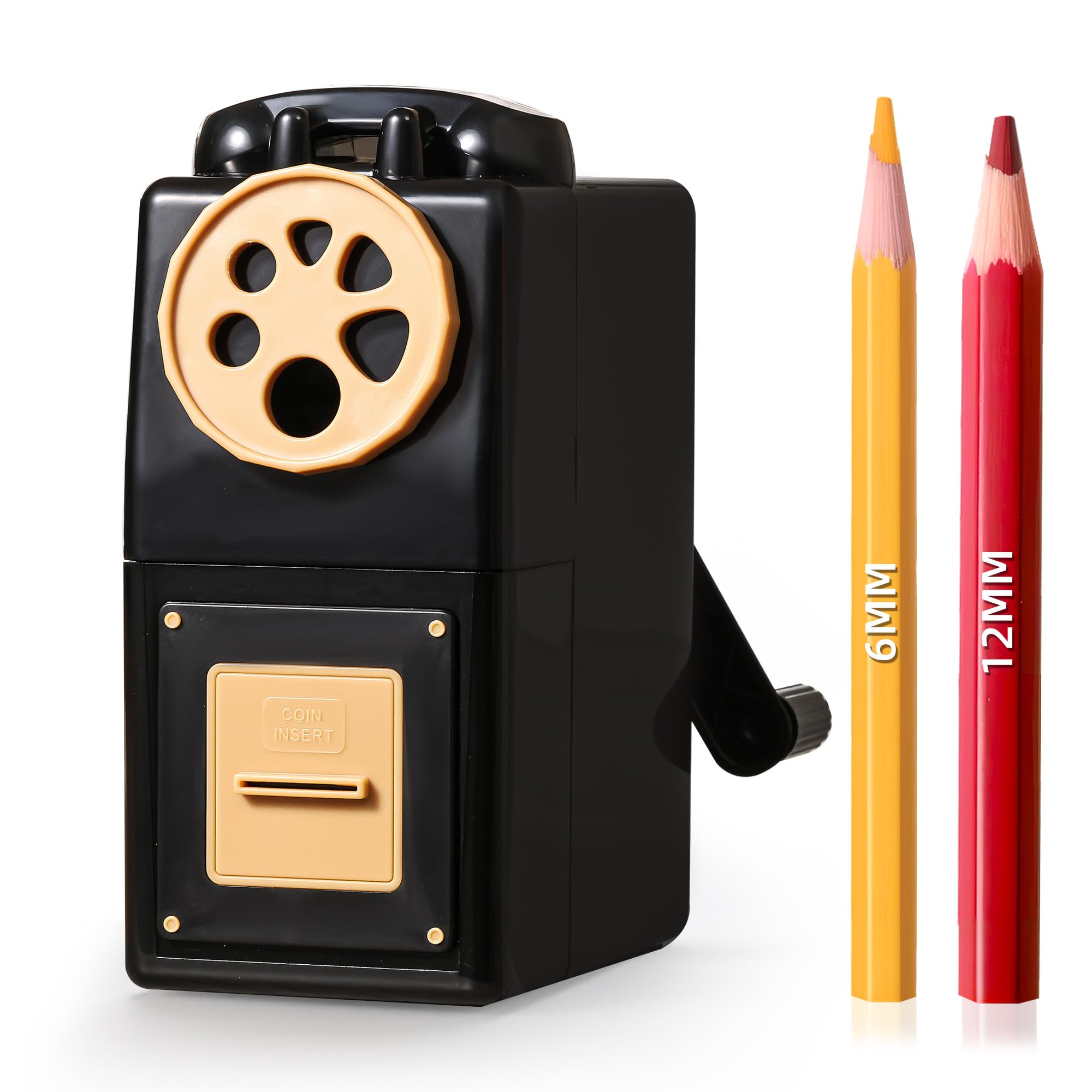 ZMOL Elektrischer Anspitzer (Pencil Sharpener) - Kompaktes, batteriebetriebenes Gerät zum schnellen Radieren von Nr.2 - Stiften und Farbstiften (6-8mm), ideal für Kinder, Schule, Büro und Zuhause.