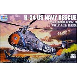 71t8mh23MbL. AC AC SR250,250 Trumpeter-1/48 H-34 Rescue, Us Navy Juego de construcción de maquetas, Color Diferentes (002882)