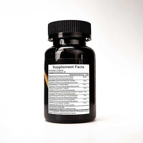 Miniatura 6 de Shilajit, musgo marino, aceite de semilla negra, suplemento de hongos y hierbas con melena de león, cola de pavo, reishi, cordyceps, chaga,