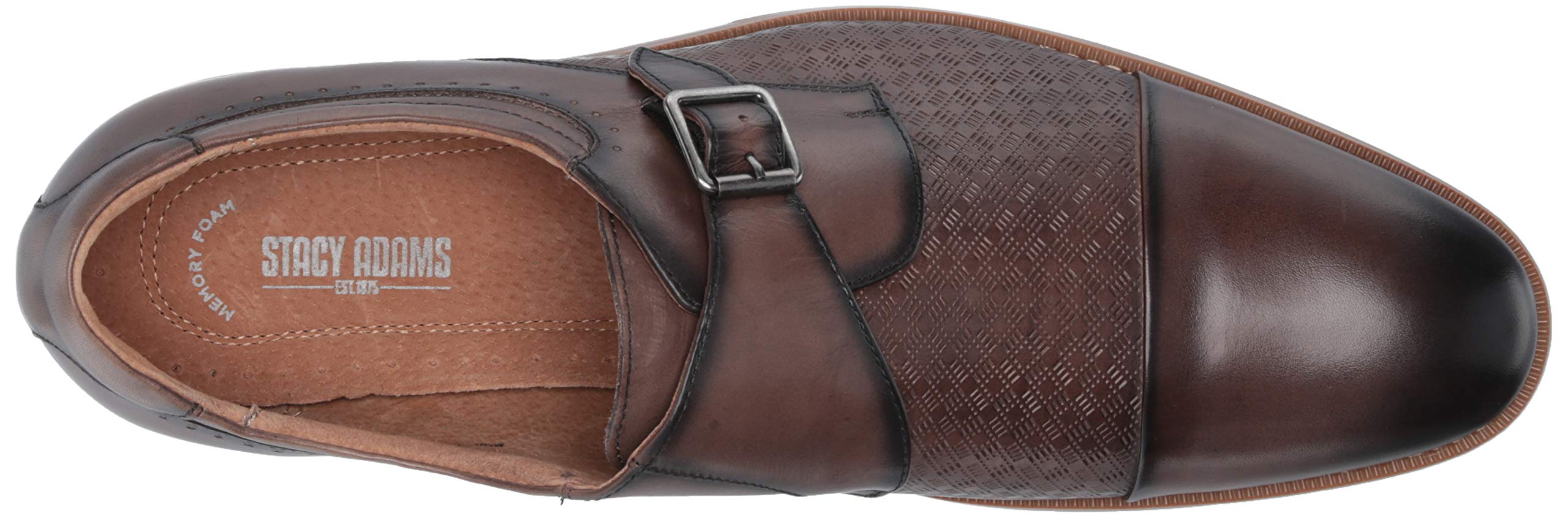 Stacy Adams Fenwick cap Toe Monk Strap Mnch con Fibbia