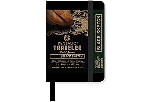 Pentalic Black Paper Journal: Express Yourself on Midnight Hues