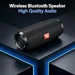 T&G Portable Bluetooth Speaker, IPX5 Waterproof Wireless Speaker with 24W Stereo Sound, 30H Playtime, TWS Dual Pairing, Bluetooth 5.0, Mini Outdoor Speaker for Home, Travel, Camping - TG117