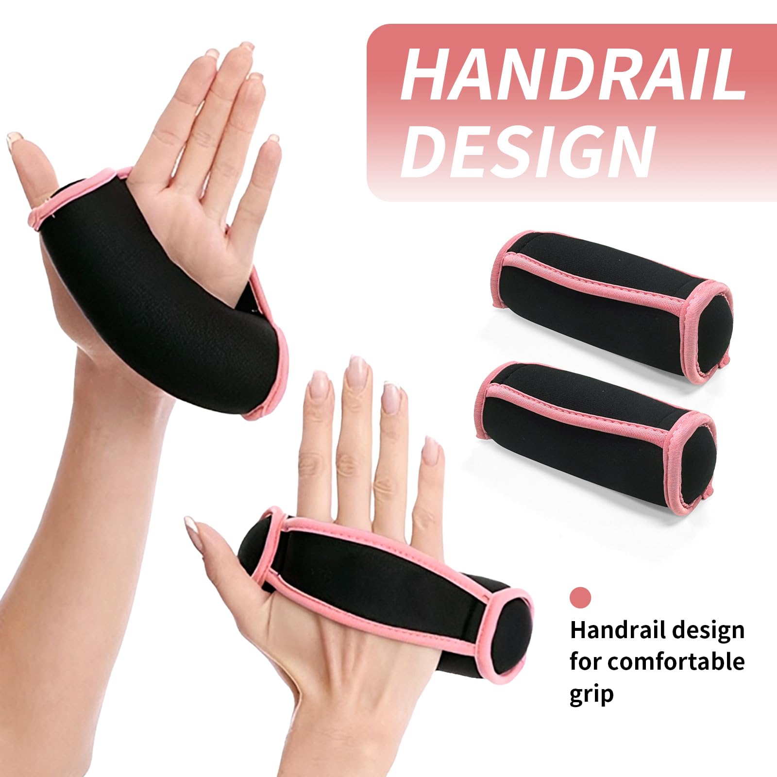 Kit De 2 Haltères Souples 0,5 Kg – Remplissage En Sable De Fer, Silencieux, Portable Pour Fitness Et Course à Pied