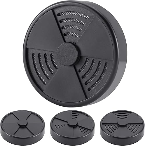 TISFA Humidificador de puros, humidificadores ajustables del humidor del cigarro, humidificador redondo negro del humidor