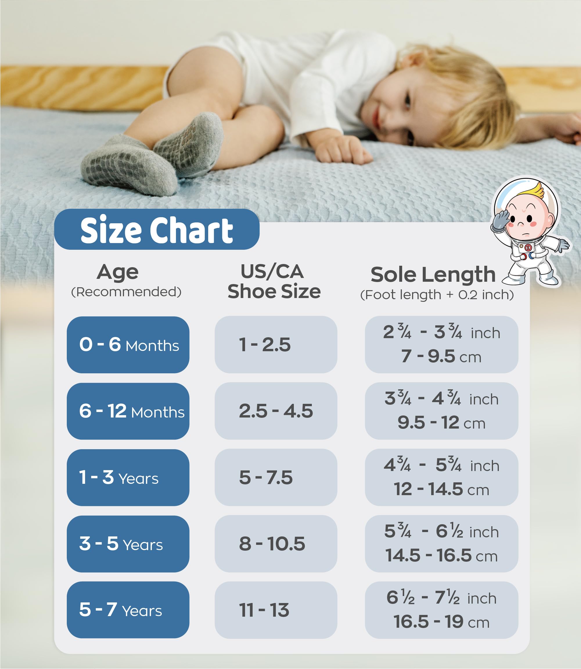 Simply Kids Calcetines Antideslizantes Bebe (5 Pares) Calcetines Antideslizantes Niño de 1 a 7 años Niña Infantiles