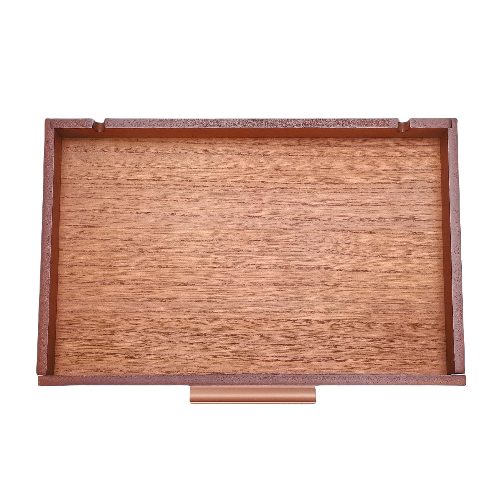 Drewniany Organizer na herbatę, 8 Przegródek, z Mosiężnym (BROWN)