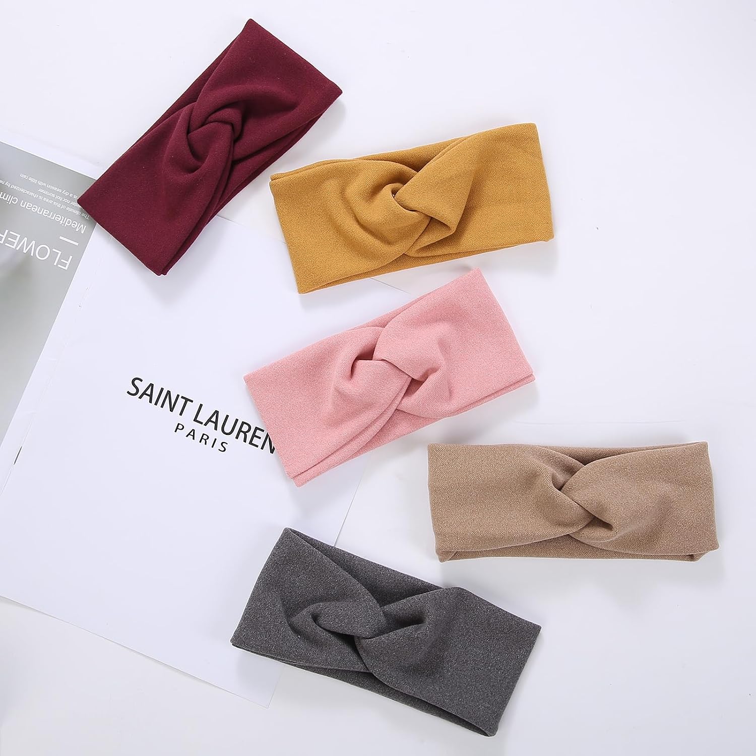 Baby Girls Headbands Super Soft Elastic Hairbands Stretchy Nylon Headbands Hair Accessories for Baby Girls Newborn Infant Toddlers Kids