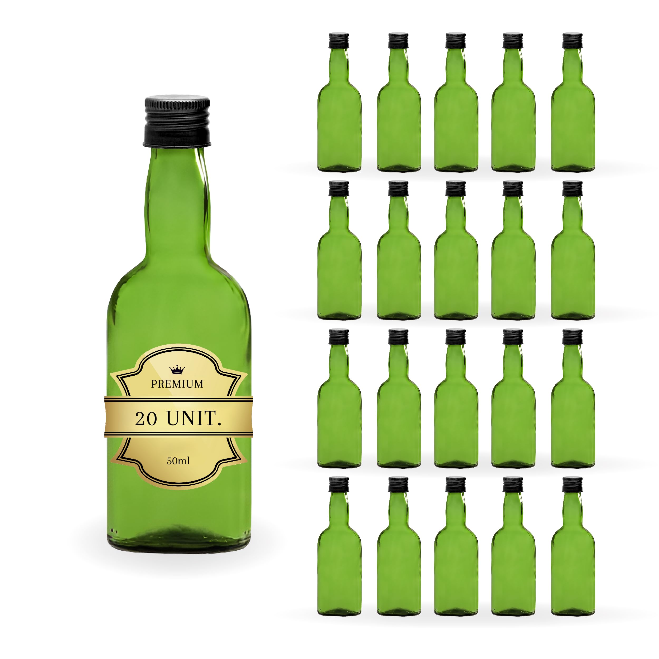 Espirito Rebelde Lot De 20 Mini Bouteilles De Vin De Porto 50 Ml Avec Bouchon à Vis Doré - Idéales Pour Cadeaux Et Mariages