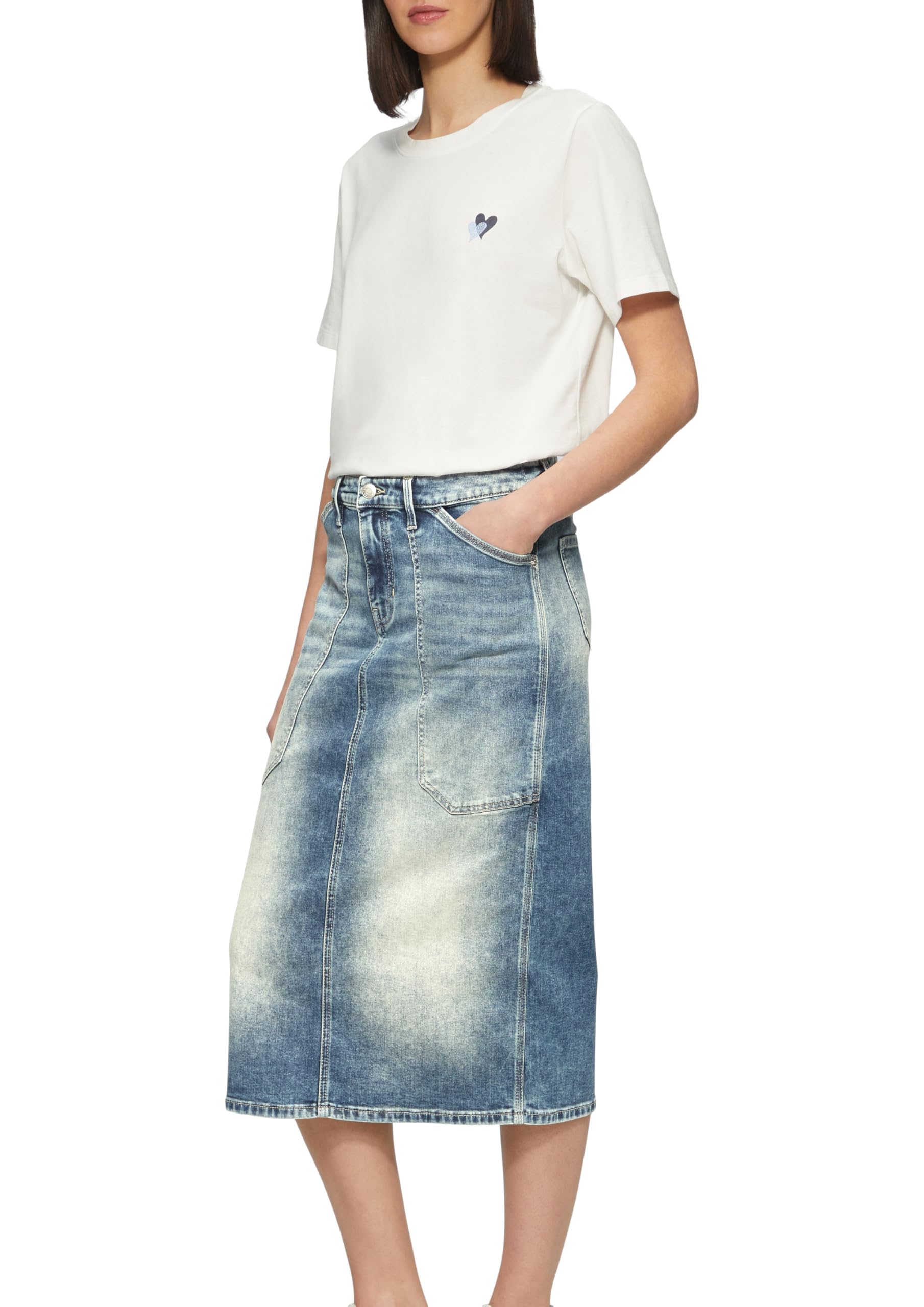 Midi Jeans Rock