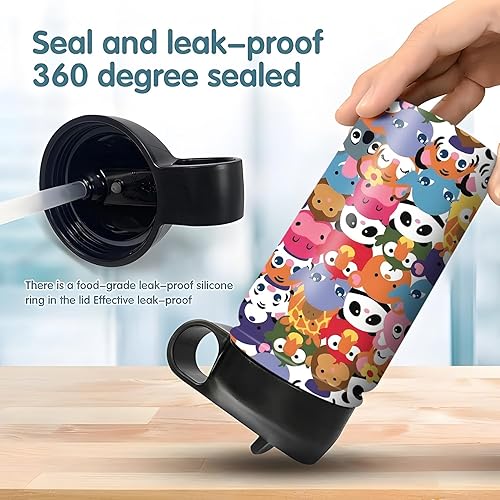 Miniatura 5 de rickyh style Botella de agua para niños con tapa con pajilla aislamiento de acero inoxidable reutilizable regalo para la escuela niños pequeños