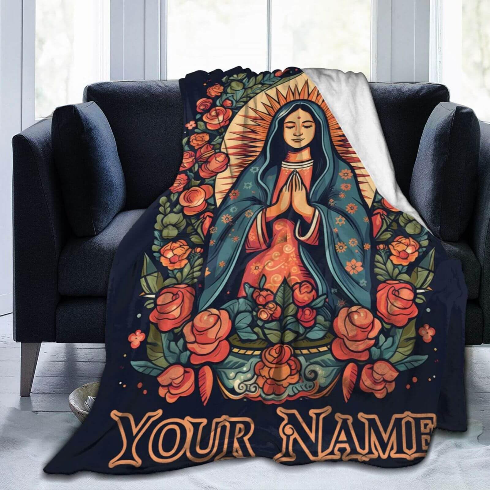 Supreme Virgin Mary Blanket18AW ラグ Supreme Virgin Mary