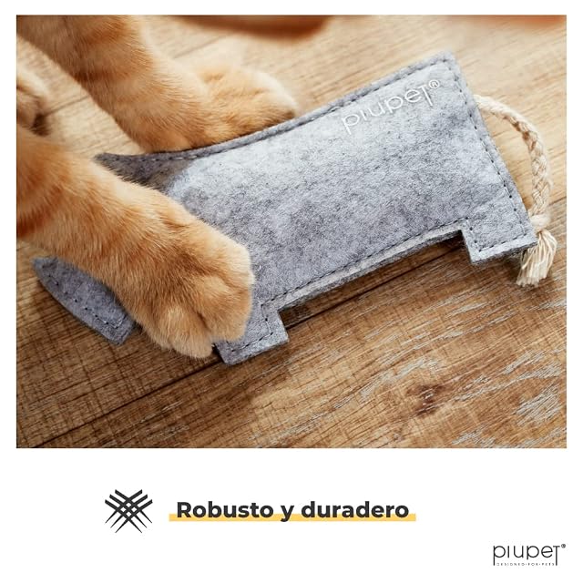Foto 5 de 6 de PiuPet Set de 4 Juguetes para Gatos con Catnip - Hierba Gatera y Fieltro