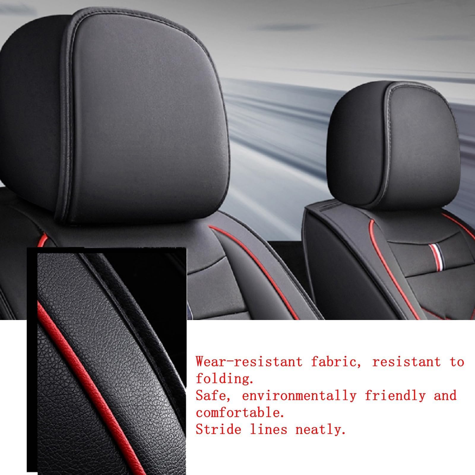 Autositzbezüge für BMW 1er (F20/F21) 2011-2025 | Wasserdicht sitzbezüge Kunstleder Autositzschoner Komplettset Airbag Kompatibel Sitzbezüge