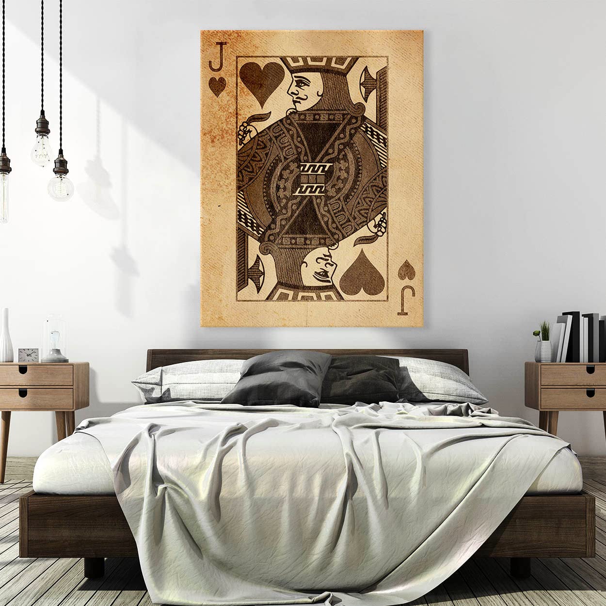 Jack - Stampa artistica su tela, motivo: casinò pop e casinò pop per la casa, stampa poster di medie dimensioni 45,7 x 61 cm | Sense Canvas