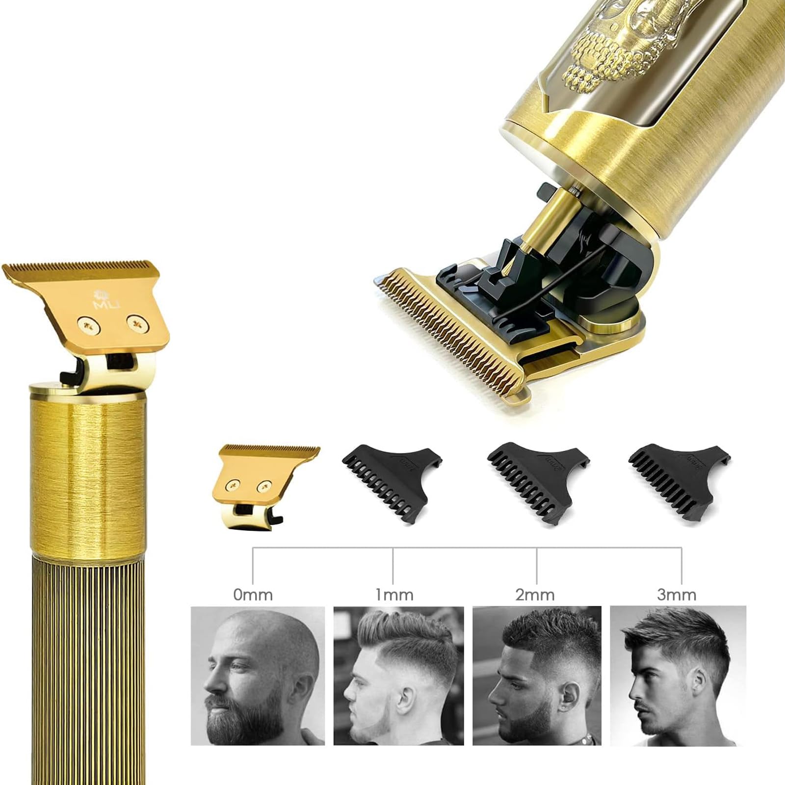 OPPOSITE Rasoio elettrico barba e capelli uomo professionale USB ricaricabile display LCD PLUS impermeabile e portatile