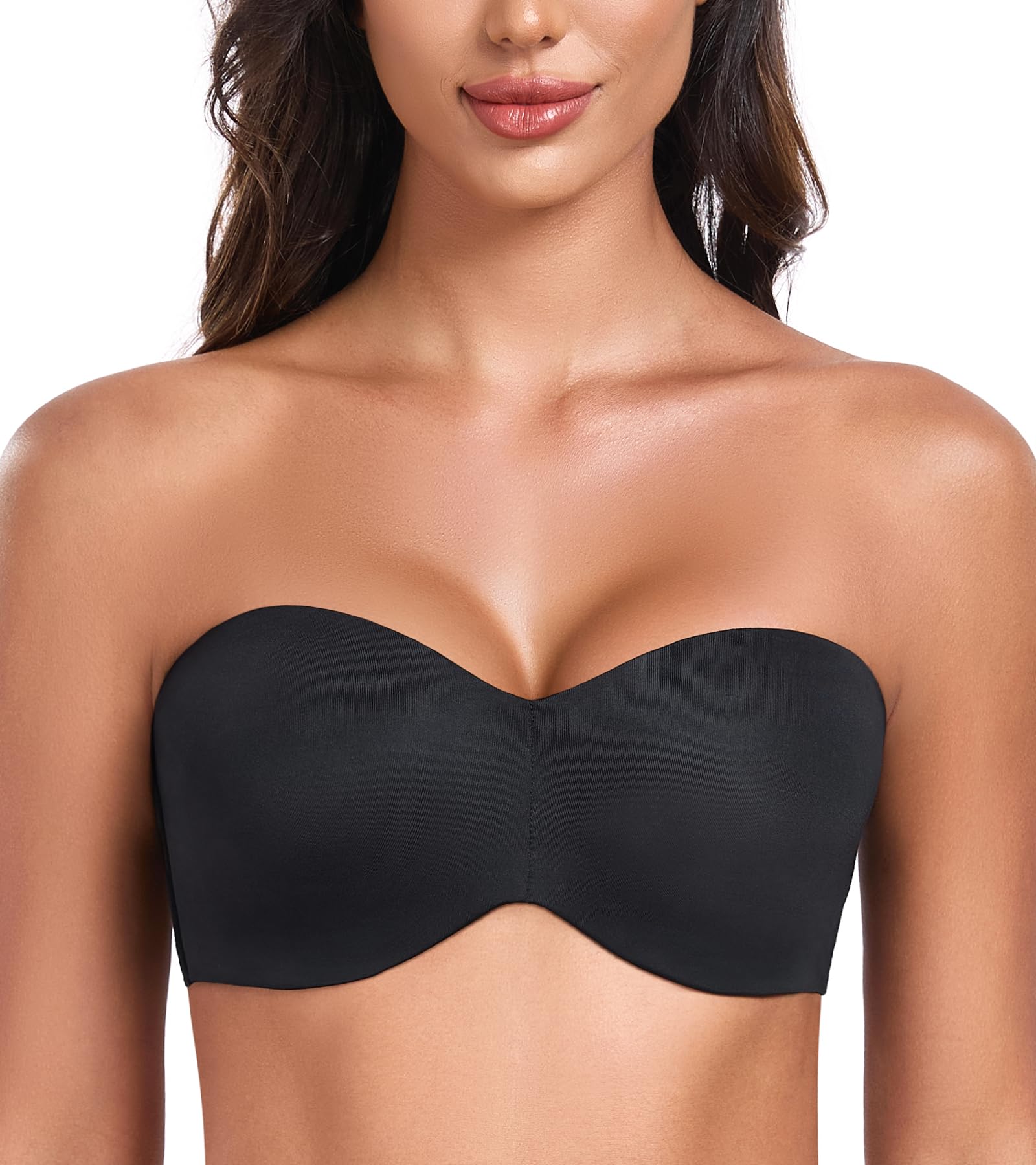 DotVol Sujetador Reductor sin Tirantes para Mujer con Aros Tallas Grandes Cuello en V