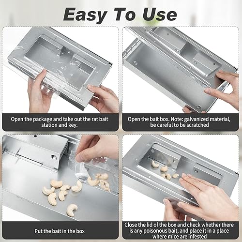 Miniatura 6 de Qualirey Paquete de 4 trampas para ratones de captura múltiple, parte superior transparente, humanizada, para interiores y exteriores, control de