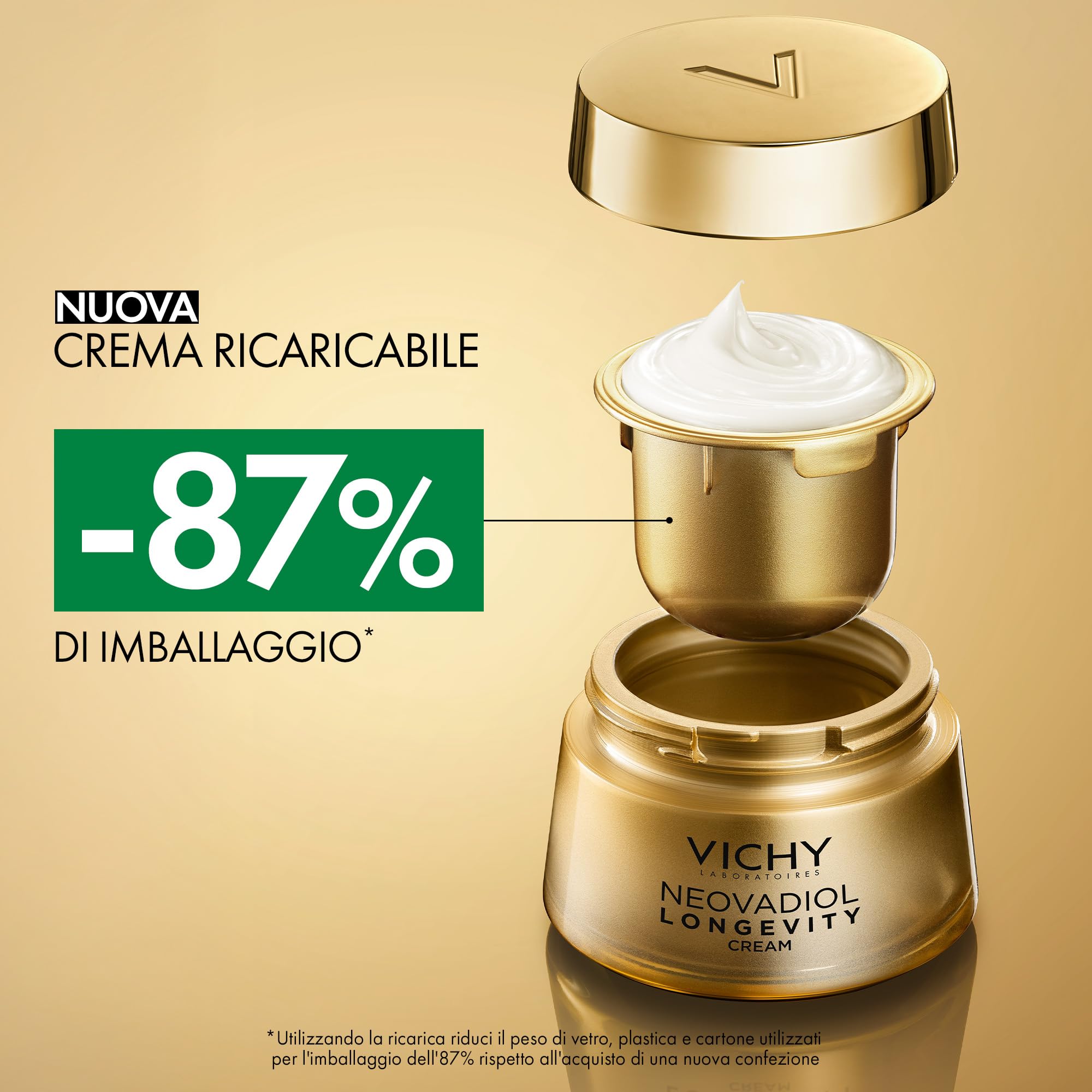 Vichy Neovadiol Longevity Crema Volumizzante, Per Pelli Mature, Azione Anti-Età e Rigenerante, Pelle Idratata e Rassodata, Con il 13% di Tecnologia Longevisia, 50 ml