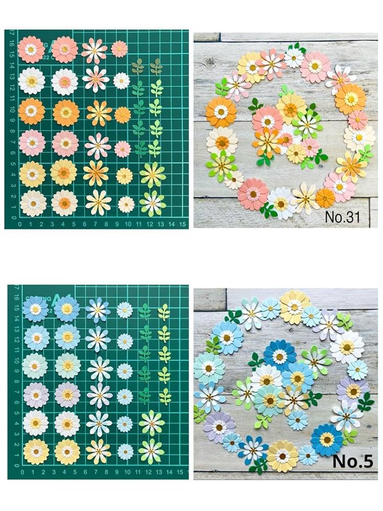 Amazon.co.jp: No.5 クラフトパンチ 花 アルバム 色紙 壁画 誕生