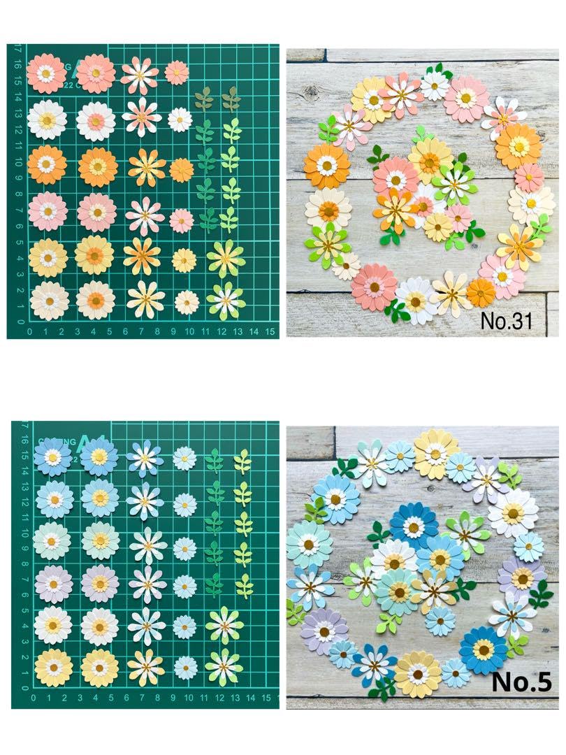 Amazon.co.jp: No.5 クラフトパンチ 花 アルバム 色紙 壁画 誕生日