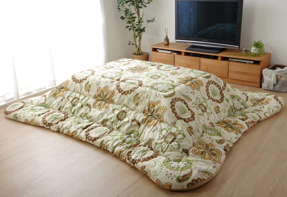 こたつ布団 約205×385cm　国産 アリス ベイシス フラワー ブラッド ポーン ベルテ 送料無料 こたつ布団 約205×385cm 国産 アリス ベイシス フラワー ブラッド