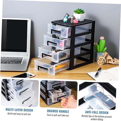 Miniatura 6 de Cabilock Organizador de cajones de escritorio de plástico Cajones de almacenamiento para organizar el organizador de escritorio de escritorio