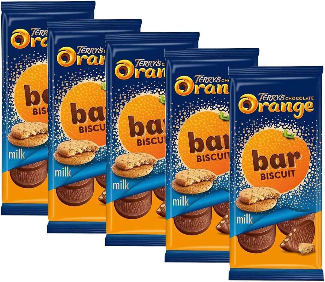 Terry’s Chocolate Orange Biscuit Bar (Pack of 5) 90g Each