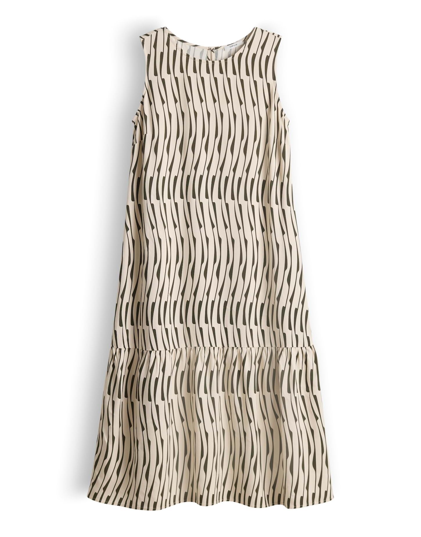 OPUS Damen Midikleid | Bedrucktes Midikleid mit Volant